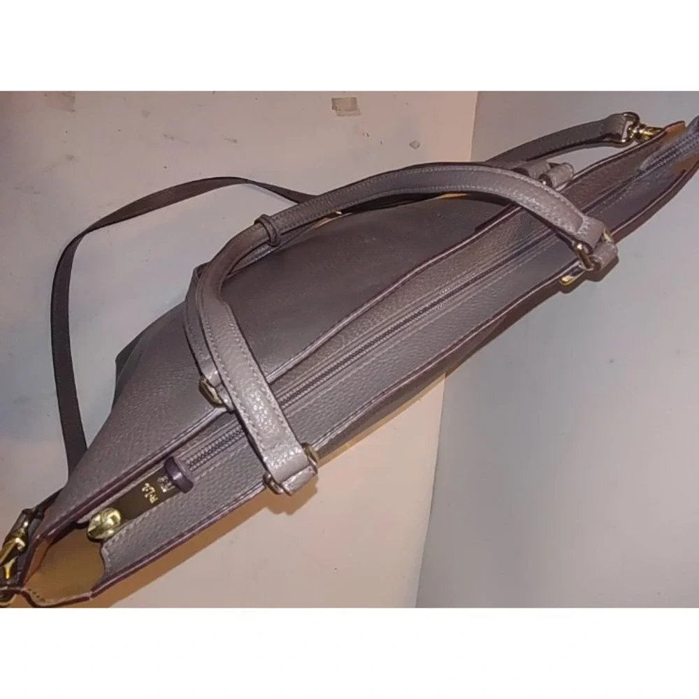 Lauren Ralph Lauren Cross Body Purse Taupe, Inside pocket, Shoulder Strap 18x13 - Picture 7 of 11